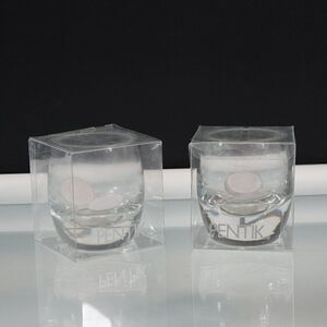 Vintage PENTIK Art Glass Tealight Candle Holders